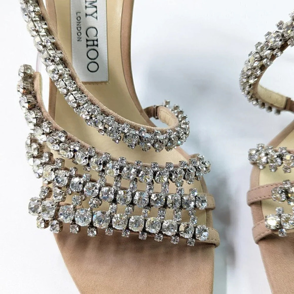 Jimmy Choo Women's Josefine 100 Crystal Heel Sandal Size 36 MSRP $2,195 **READ** - Picture 4 of 12